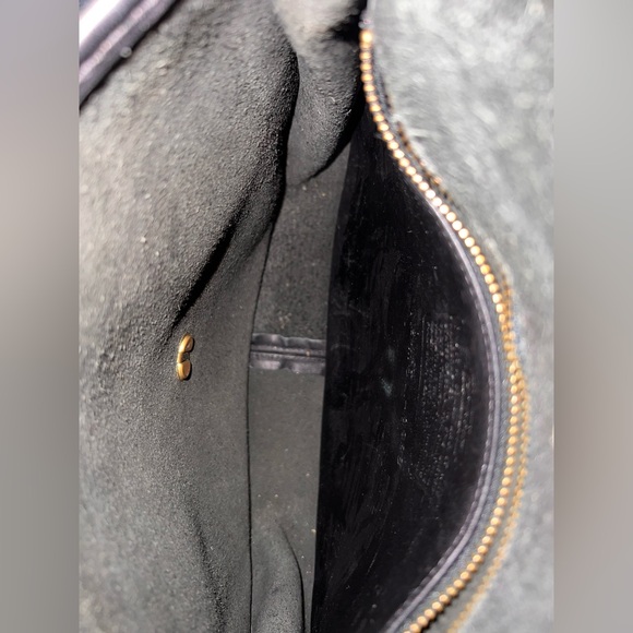 Vintage 1996 Coach Crescent Berkeley Saddlebag with Brass Hardware - Picture 12 of 16